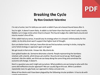 Article: Breaking the Cycle