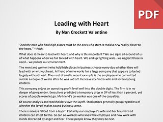 Article: Leading with Heart