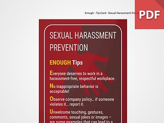Discussion Card: Sexual Harassment Prevention