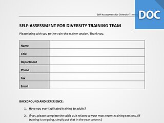 Diversity Trainer Assessment
