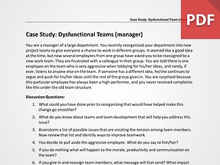Dysfunctional Teams