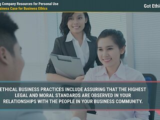 Got Ethics?® Using Company Resources for Personal Use