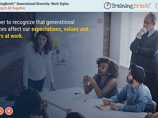 TrainingBriefs® Generational Diversity: Work Styles