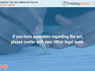 TrainingBriefs® The Lilly Ledbetter Fair Pay Act