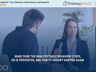 TrainingBriefs® Zero Tolerance (with Fairness and Respect)