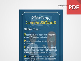Discussion Card: Starting Conversations