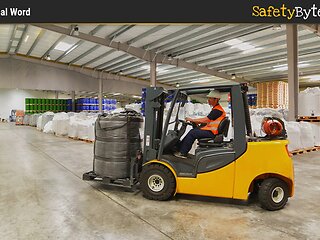 SafetyBytes® - Forklift Safety Driving With A Load