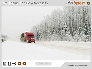 SafetyBytes® - Truck Tire Chaining - The Roll Over Method