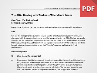 The ADA & Attendance