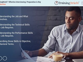 TrainingBriefs® Effective Interviewing: Preparation is Key