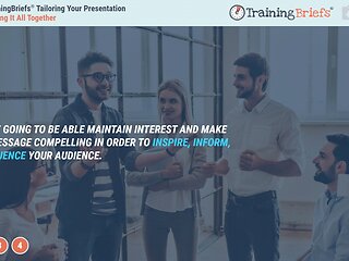 TrainingBriefs® Tailoring Your Presentation