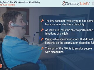 TrainingBriefs® The ADA - Questions About Hiring