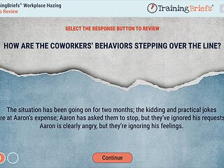 TrainingBriefs® Workplace Hazing