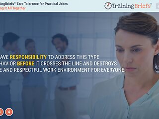 TrainingBriefs® Zero Tolerance for Practical Jokes